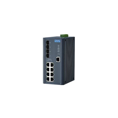Advantech 8Fe + 4Sfp Managed Ethernet Switch Wide Temp EKI-7712E-4FI-AE